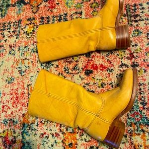 Frye banana campus boots.  Worn 2 times.  No box